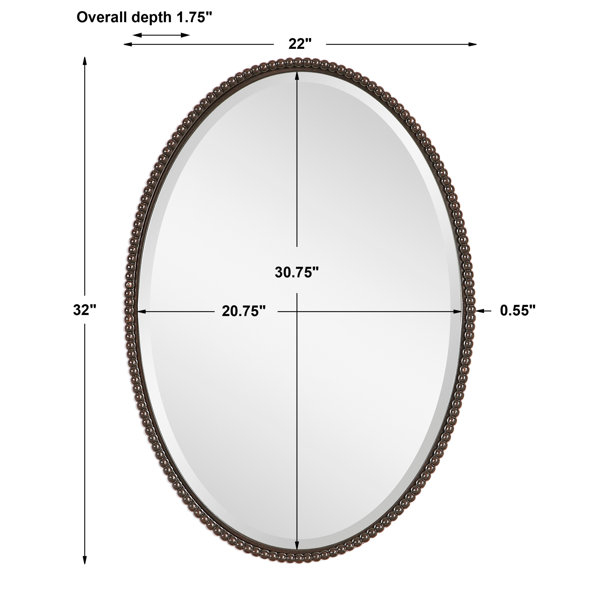 Birch Lane™ Dunigan Metal Flat Mirror & Reviews | Wayfair